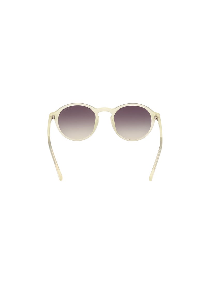 GUESS Men's UV Protection Round Shape Sunglasses - GU0006293B51 - Lens Size: 51 Mm - Shiny Light Green - Image 4